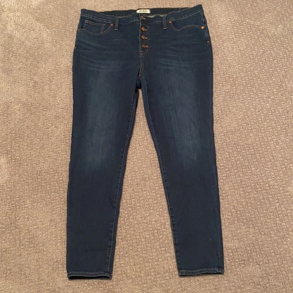 Madewell 9"‎ mid-rise skinny tall button fly - Picture 5 of 10